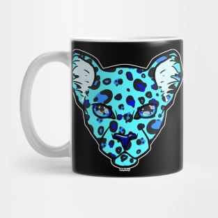 Cool Blue Leopard Mug